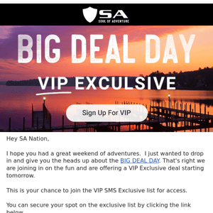 BIG DEAL DAY is coming....