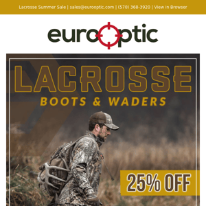 SUMMER SALE: Save 25% on Lacrosse Boots & Waders!