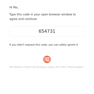 654731 is your F6S code
