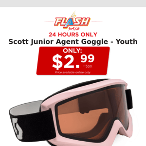 🔥  24 HOURS ONLY | SCOTT YOUTH GOGGLE | FLASH SALE