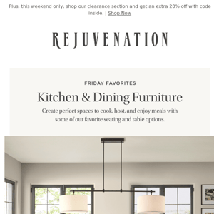 Friday Favorites: Kitchen and dining room furniture we love