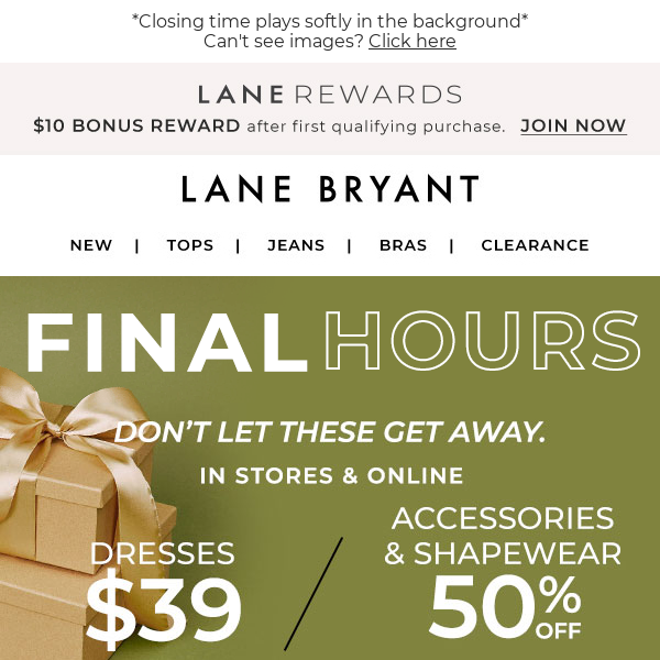 LAST CALL: $39 dresses + 50% accessories