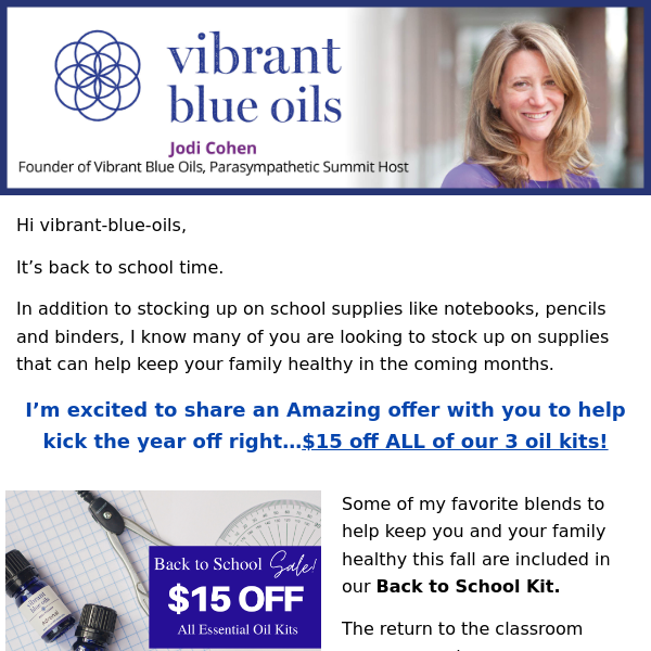 Back to School Sale - $15 off our kits!