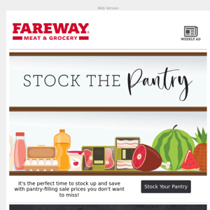 Stock Your Pantry With Fareway