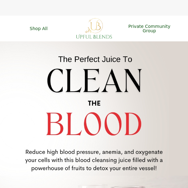 My Go-To Blood Cleansing Juice!