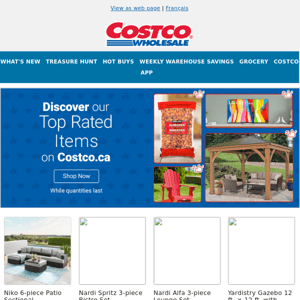 Discover our Top Rated Items on Costco.ca