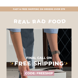 Final call on FREE SHIPPING🔥