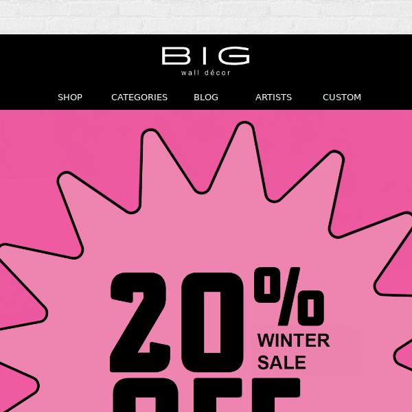 Our Biggest Sale of the Winter 👀