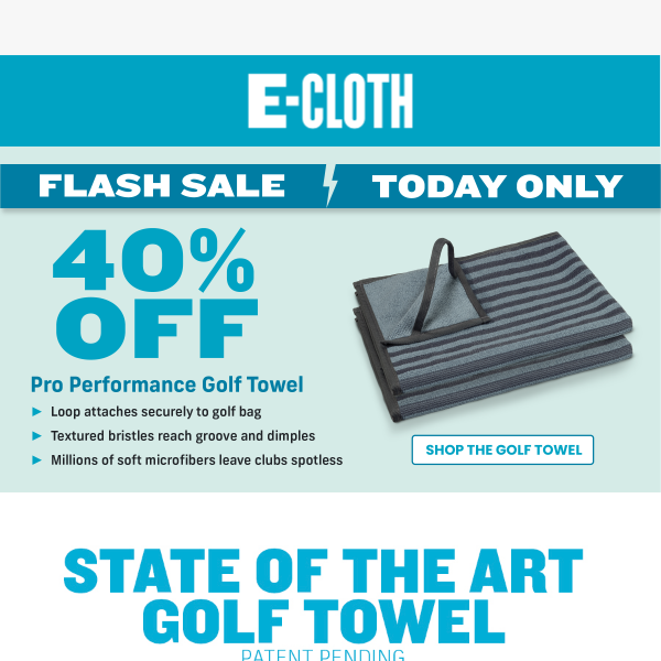 FLASH SALE: 40% Off Golf Towel ⛳