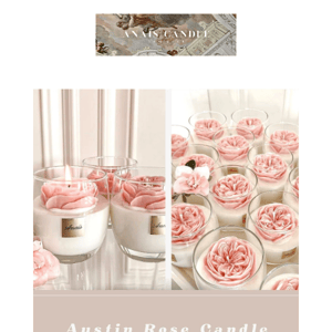 Spring Austin Rose Candle 💐