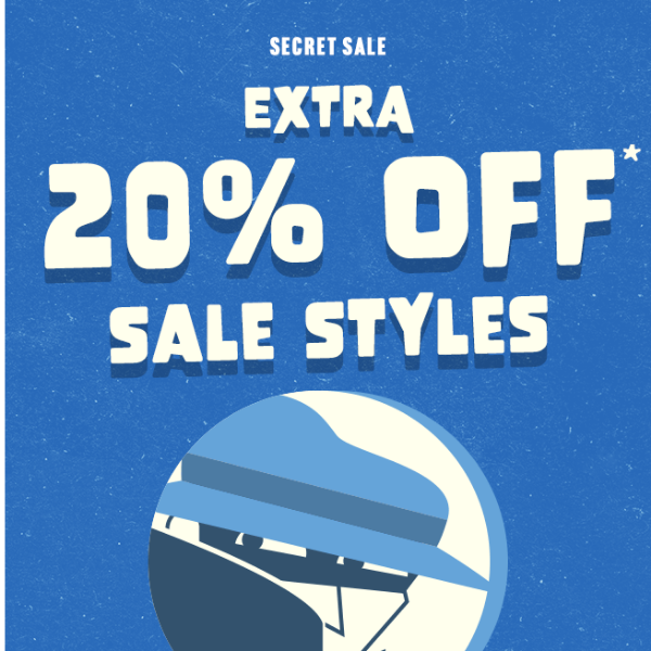 JUST FOR YOU: 20% off sale stuff.
