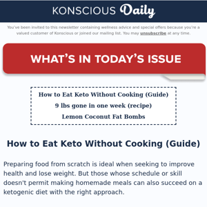 How to Eat Keto Without Cooking (Guide)