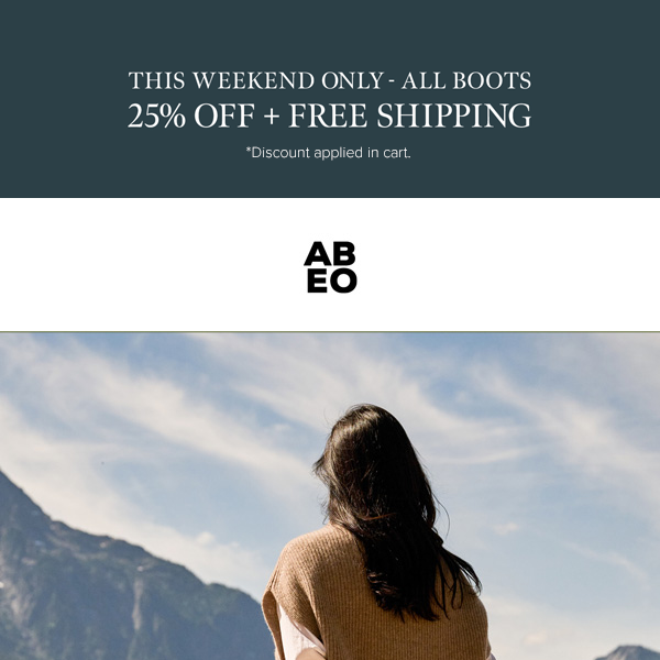 25% Off Boots for Any Adventure...