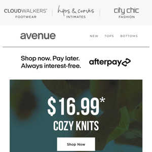 NEW Cozy Chic: $16.99* Cozy Knits