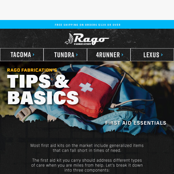 Rago Tips & Basics: First Aid Kits