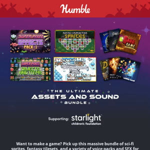 Create 🎮👾🕹️ with our ultimate assets + sounds bundle