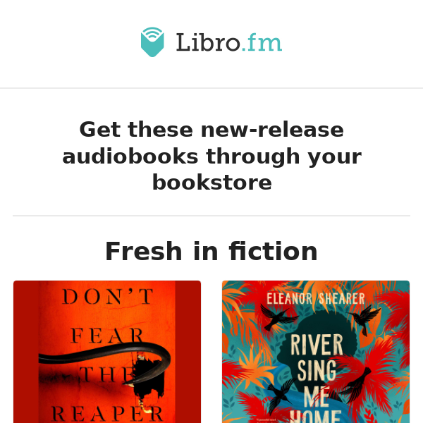 Fresh New Audiobooks 💫