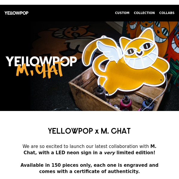 Now Live: Yellowpop x M. Chat 😺