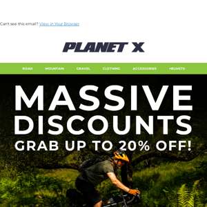 MASSIVE discounts 💸 Grab up to 20% OFF!