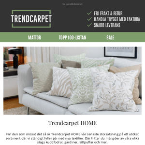 20% rabatt på Trendcarpet HOME