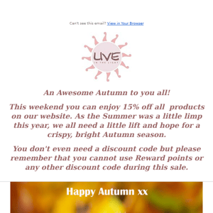 Awesome Autumn Sale