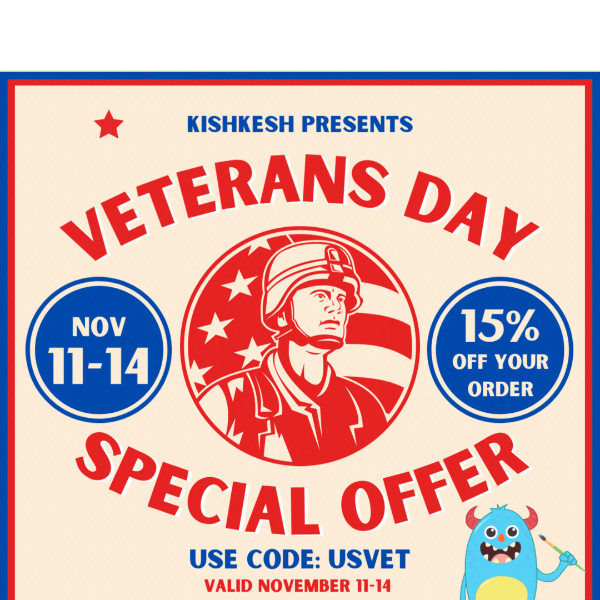 Don't miss our Veterans Day Special Offer!