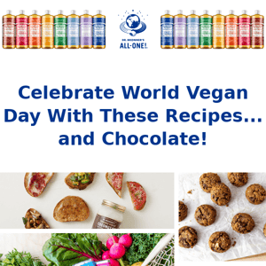 Enjoy These Recipes and Vegan Chocolate on World Vegan Day