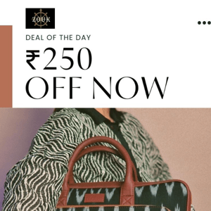 Too busy to avail ₹250 off?