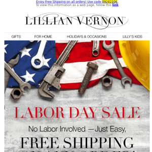 Labor Day Sale - shipping is on US!