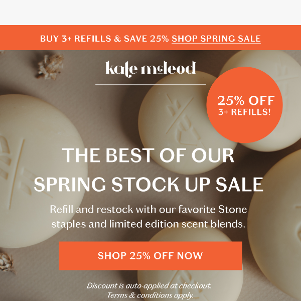 Best of our Spring Stock Up Sale