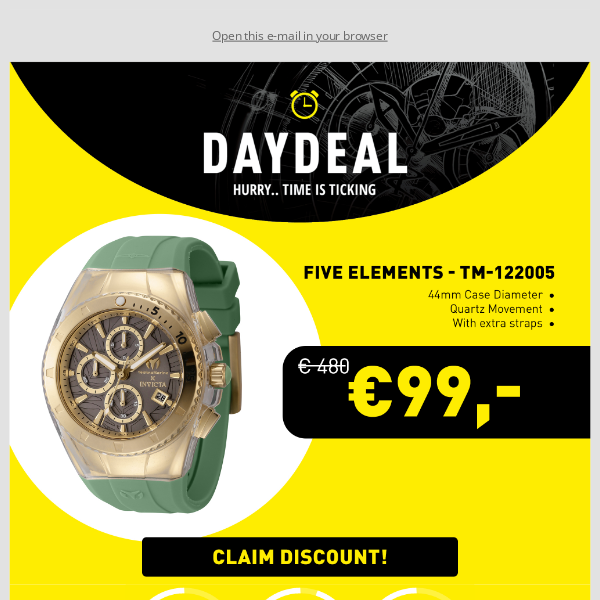 Today's Day Deal:  Five Elements for Less than €100 🌍😱