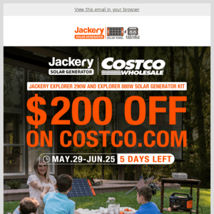 Last call for limited-time offer ($200 OFF) on Costco.com (ends June 25th)!