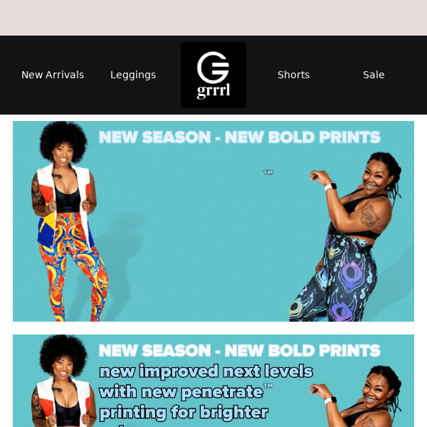 Grab The New Season GRRRL Gear - On Sale Now