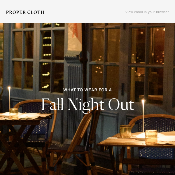 What to Wear for a Fall Evening Out