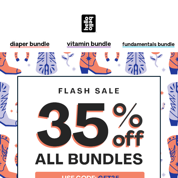 SAVE BIG! Our Flash Sale Starts Now! 35% off any bundle.