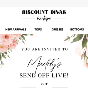 Join Discount Divas for Maddy's Send Off & Coupon Craze! 🎉