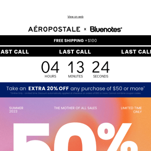 Hey Bluenotes,This Sale Ends Tonight.