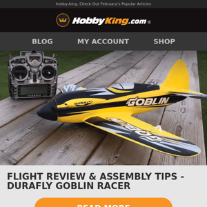 FLIGHT REVIEW - Durafly Goblin Racer