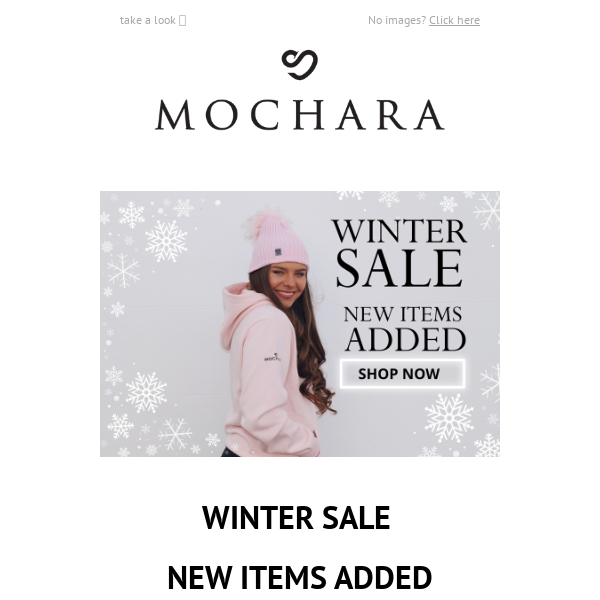Winter sale - NEW items added