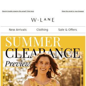 It's Here! Up to 80% Off* Summer Clearance!