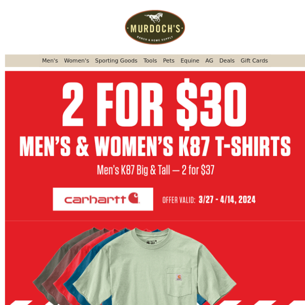 Carhartt | 2 for $30