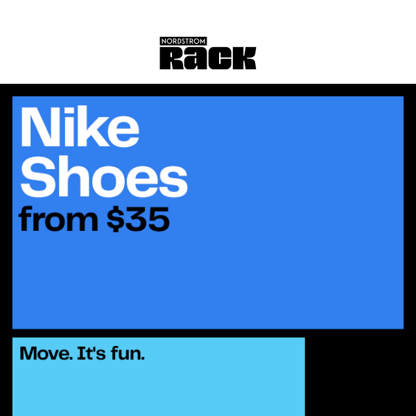 Nike shoes from $35