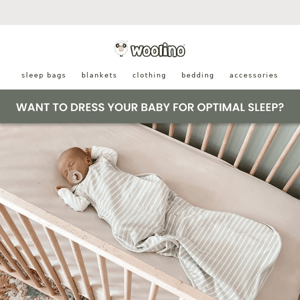 😴 want to dress baby for optimal sleep?