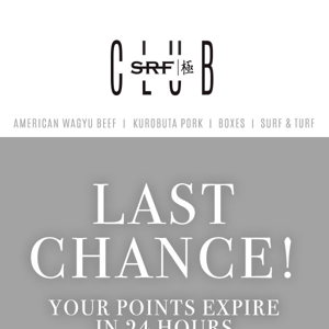 👋 Don't Let Your Points Say Goodbye....Expiring in 24 Hours