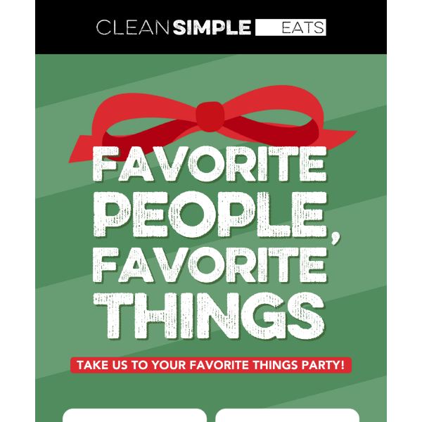 Holiday Party Idea: throw a favorite things party!