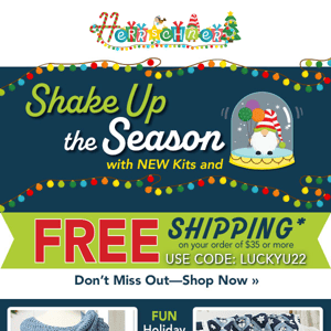 Two Days Only! Here's FREE Shipping to shake up your season!