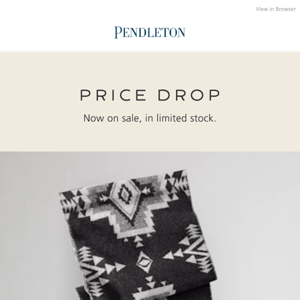 The price just dropped on Wool Jacquard Scarf
