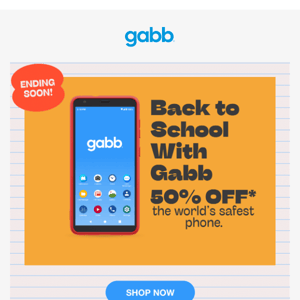 Back to School–Last Day to Save 50% With No Contract