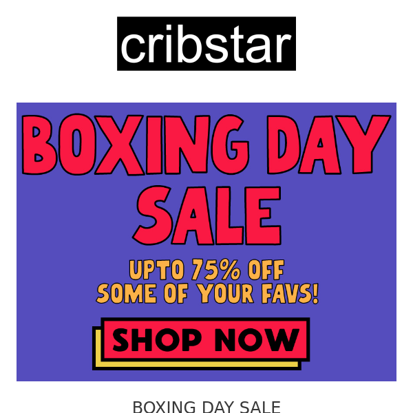 🥊 Boxing Day Sale - upto 75% off