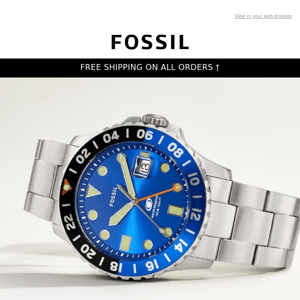 Introducing The Fossil Blue GMT Edition